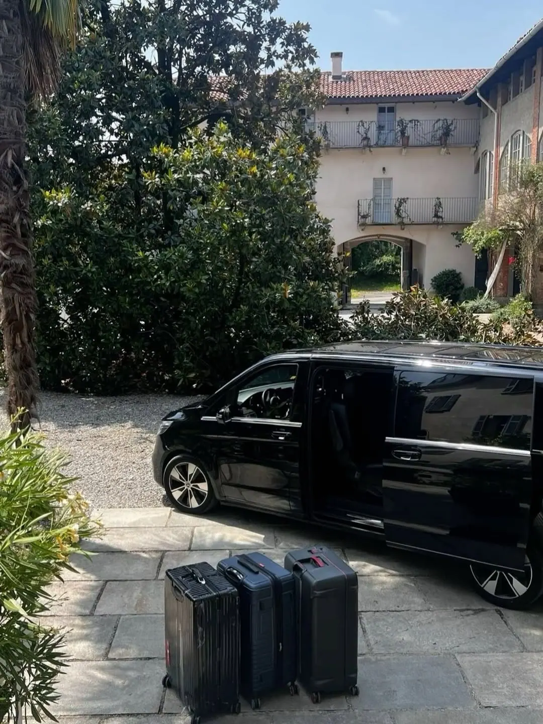 Guests with Athens My Transfer van — airport, port, and tour-day rides