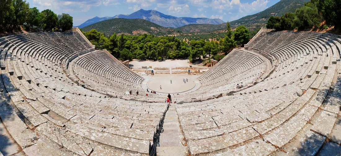 Classical Greek theatre ruins — Peloponnese circuit with a private driver from Athens